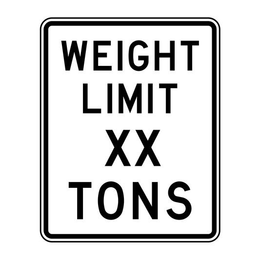 Weight Limit XX Tons