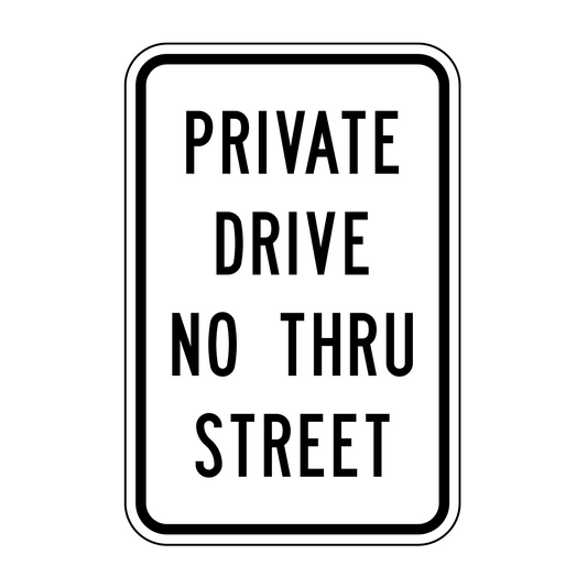 Private Drive No Thru Street