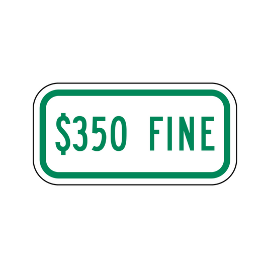 $350 Fine (Green)