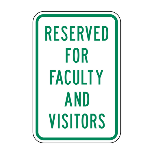 Reserved For Faculty And Visitors