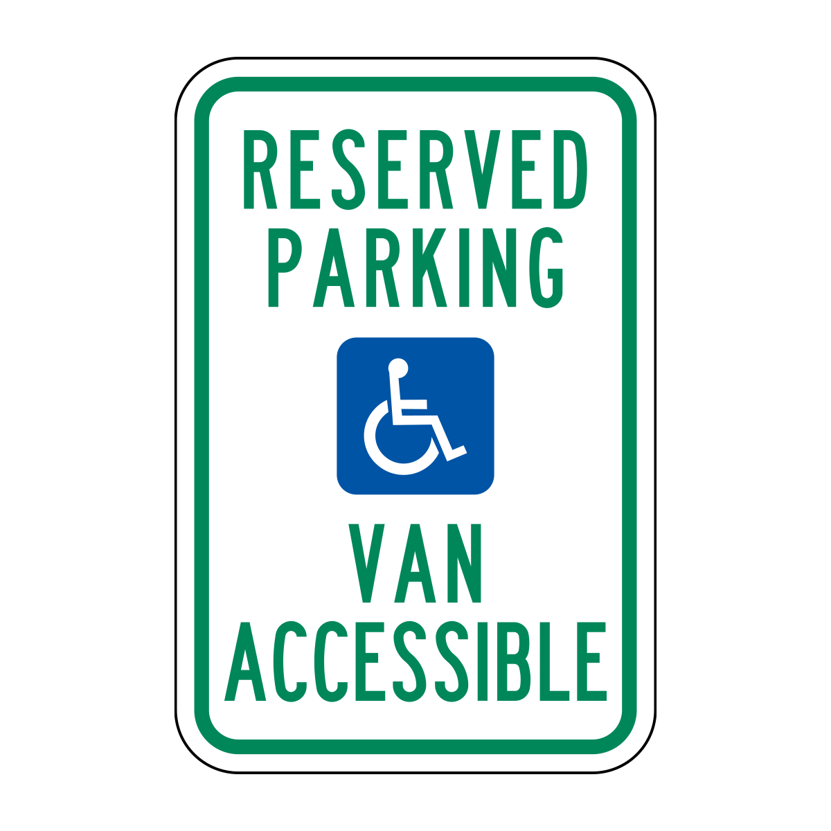 Reserved Parking Van Accessible (Texas)