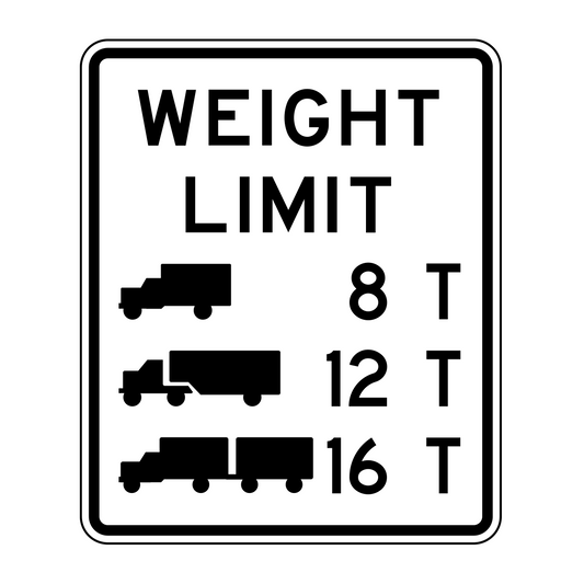 Weight Limit 8T, 12T, 16T