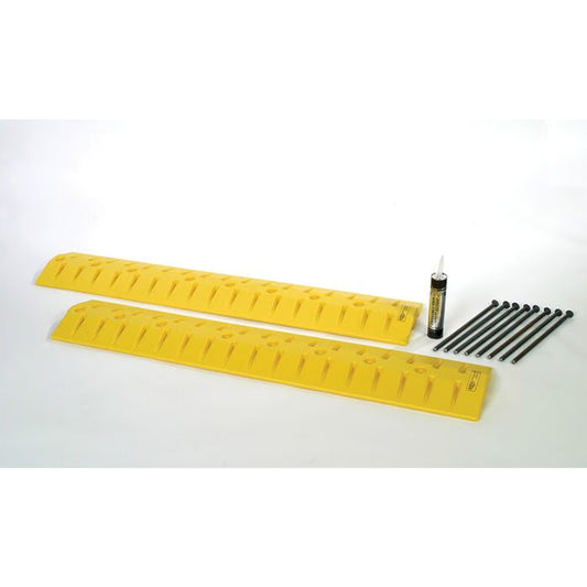 2 Channel Speed Bump-Cable Protector, Yellow