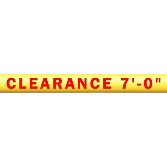 Clearance Bar Lettering