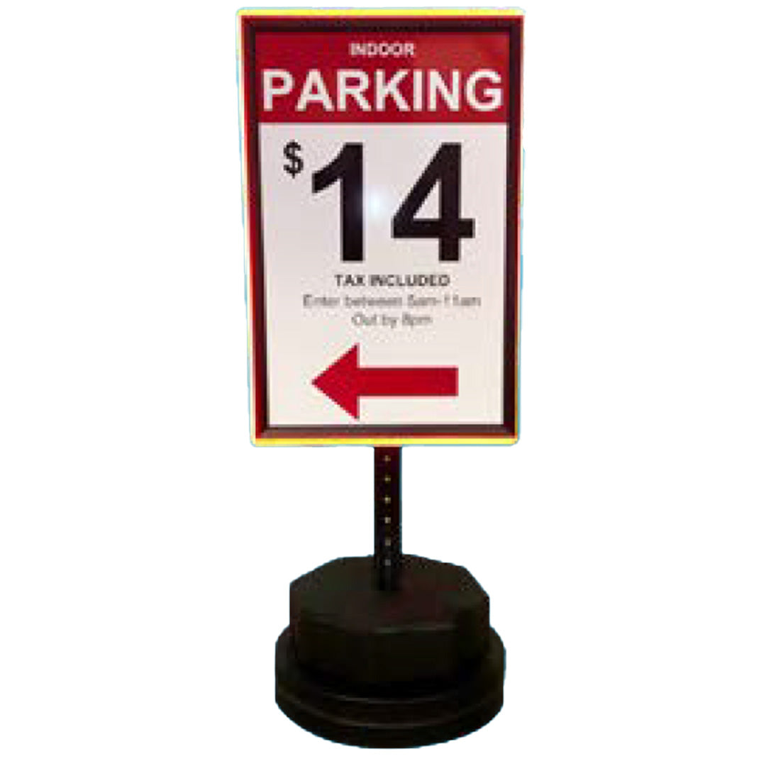 Just Tip & Roll Portable Sign System – Parking Pro Shop