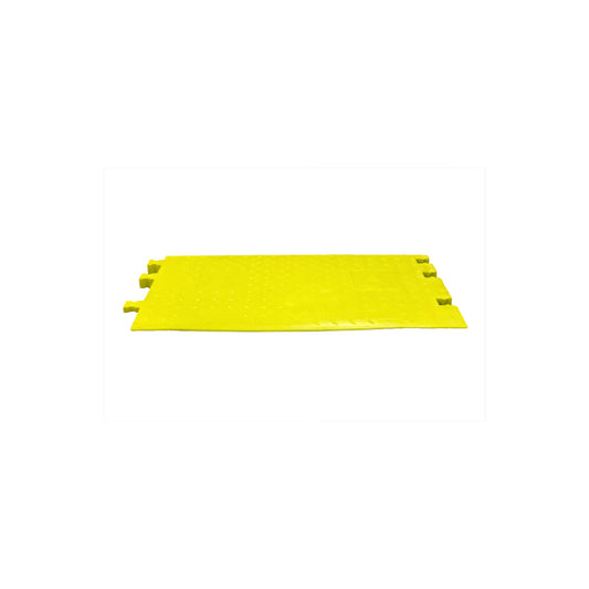 Female Ramp for 5-Channel Yellow Jacket® AMS® Modular Accessibility System, ADA Cable Protector for 1" Lines, Yellow